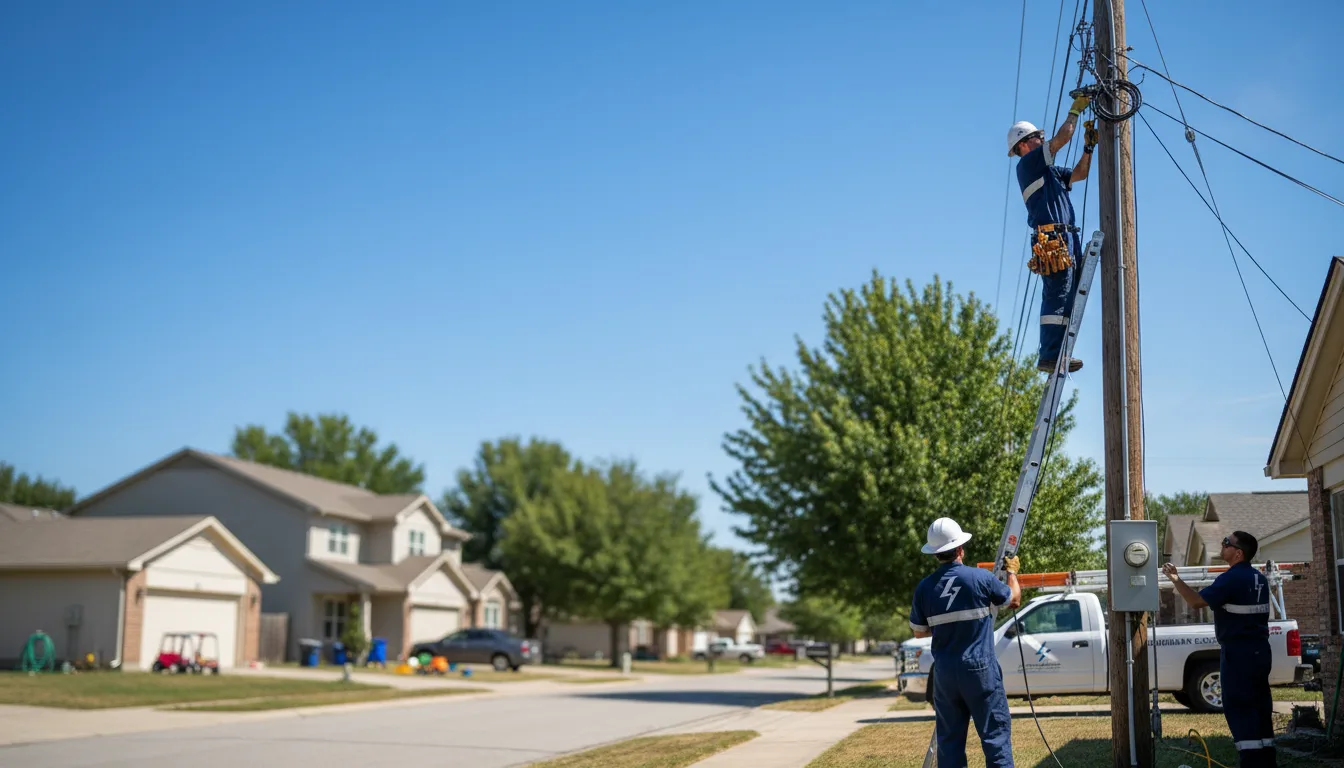 Residential electrician providing installation services in Eau Claire, WI